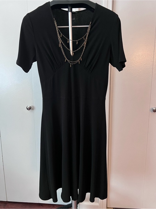 Moda International Dresses & Skirts - MODA International Black Women’s Short Sleeve A-Line Dress